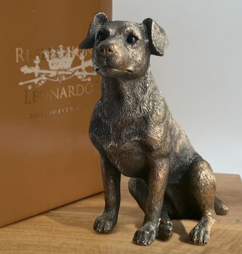 Jack russell bronze - russell, figurine