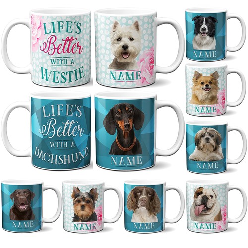 Personalised dog mug - personalised, lifes