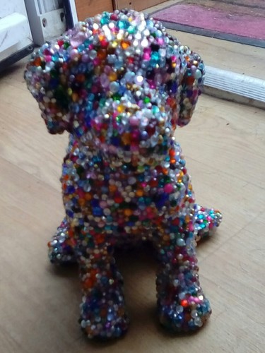 Jack russell gem - encrusted, dog